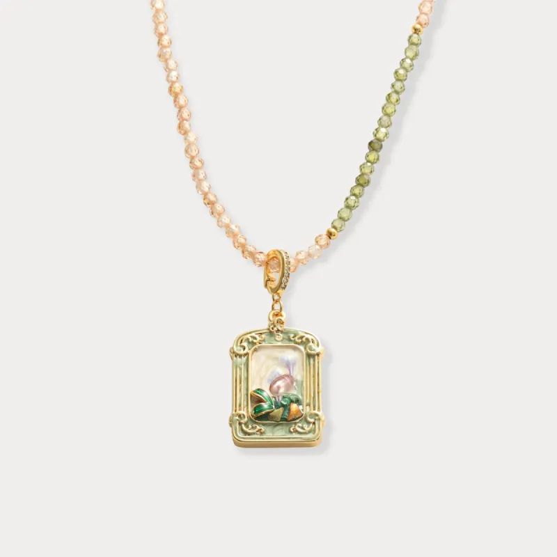 Iris Portrait Pendant Necklace sold by Selenichast