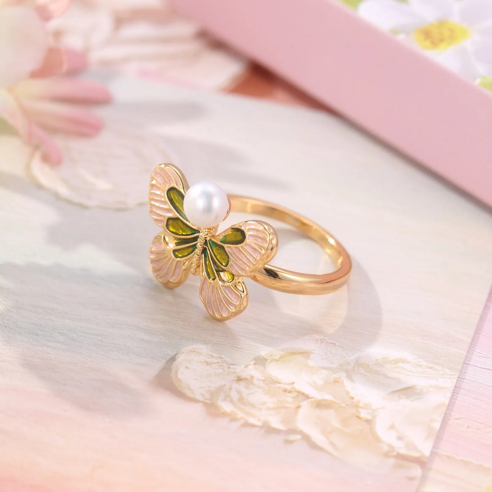 Butterfly Enamel Ring sold by Selenichast product image thumbnail 2