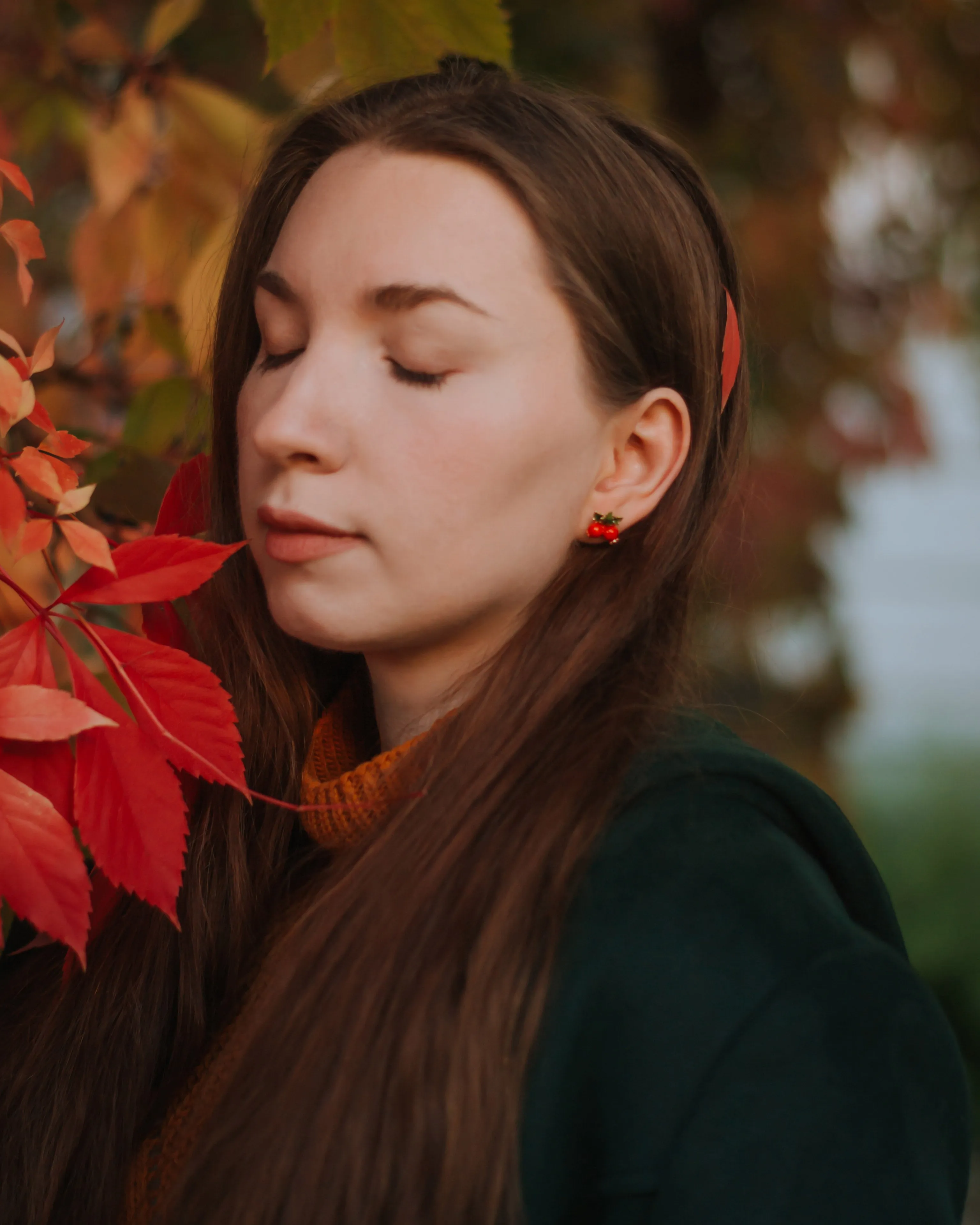 Cranberry Earrings sold by Selenichast product image thumbnail 3