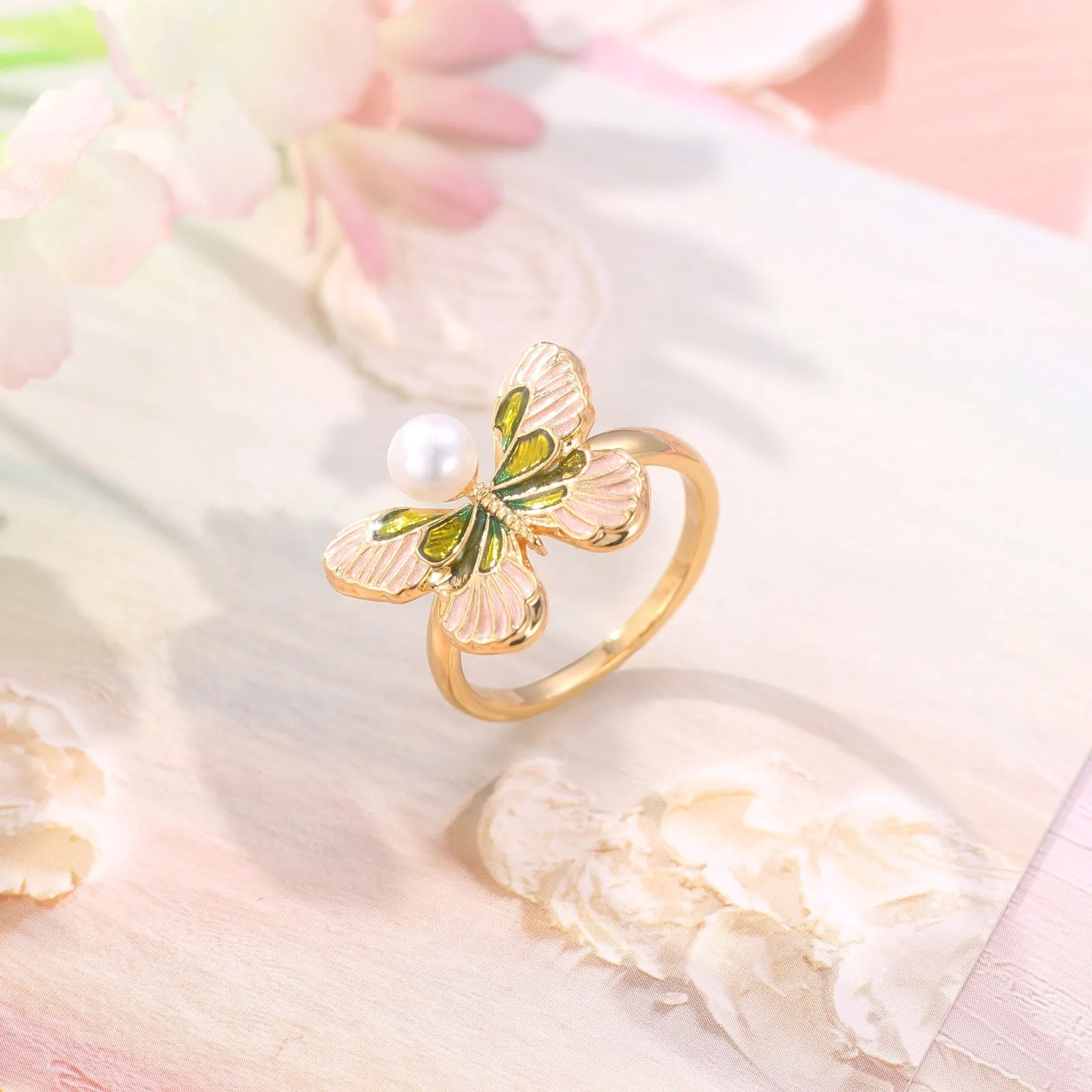 Butterfly Enamel Ring sold by Selenichast product image thumbnail 3