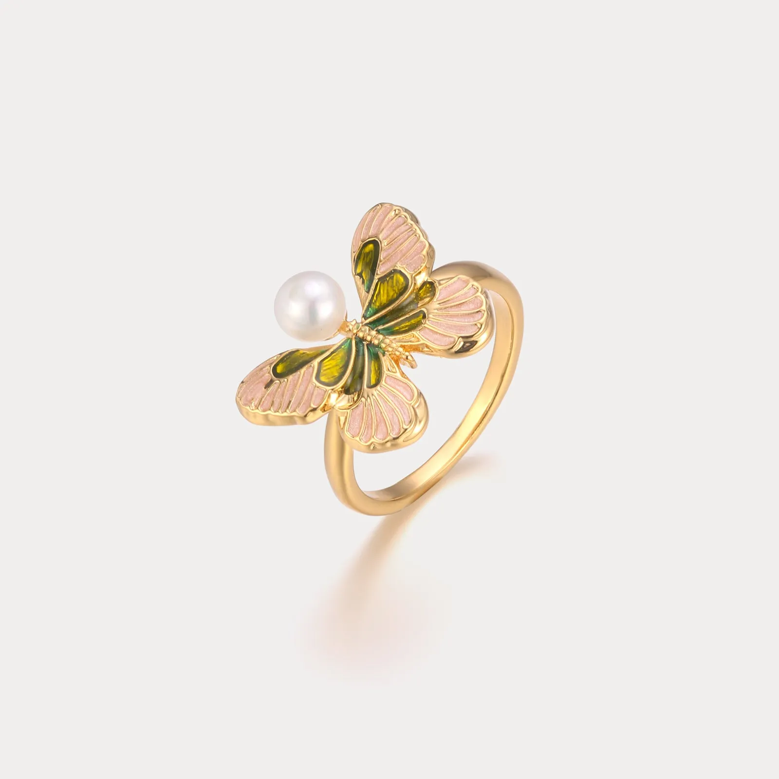 Butterfly Enamel Ring sold by Selenichast