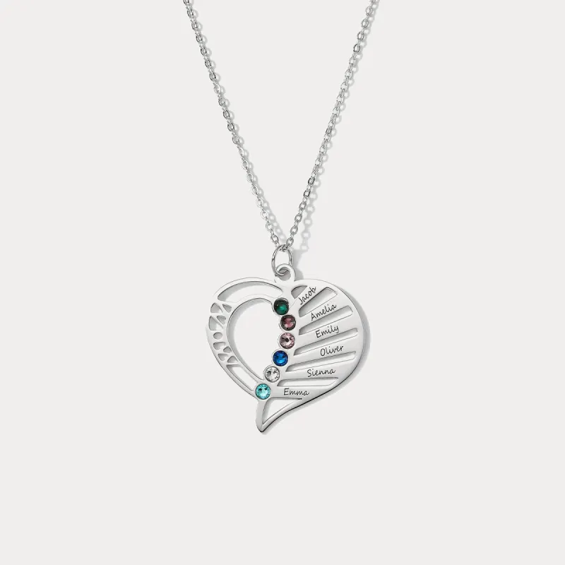 Multi-name Heart Necklace sold by Selenichast