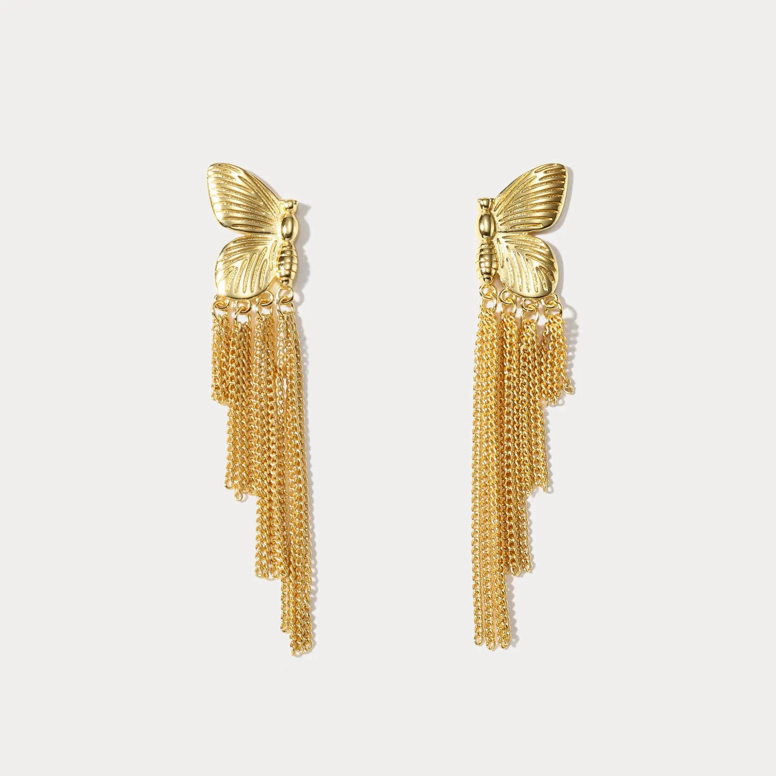 Butterfly Tassel Earrings sold by Selenichast