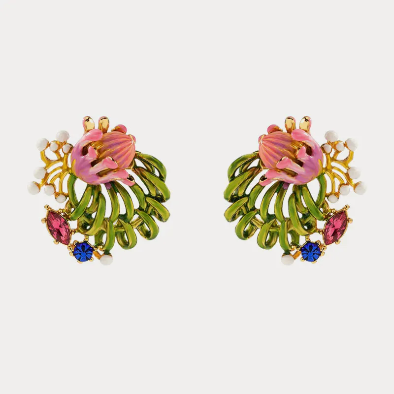 Tropical Flower Earrings sold by Selenichast