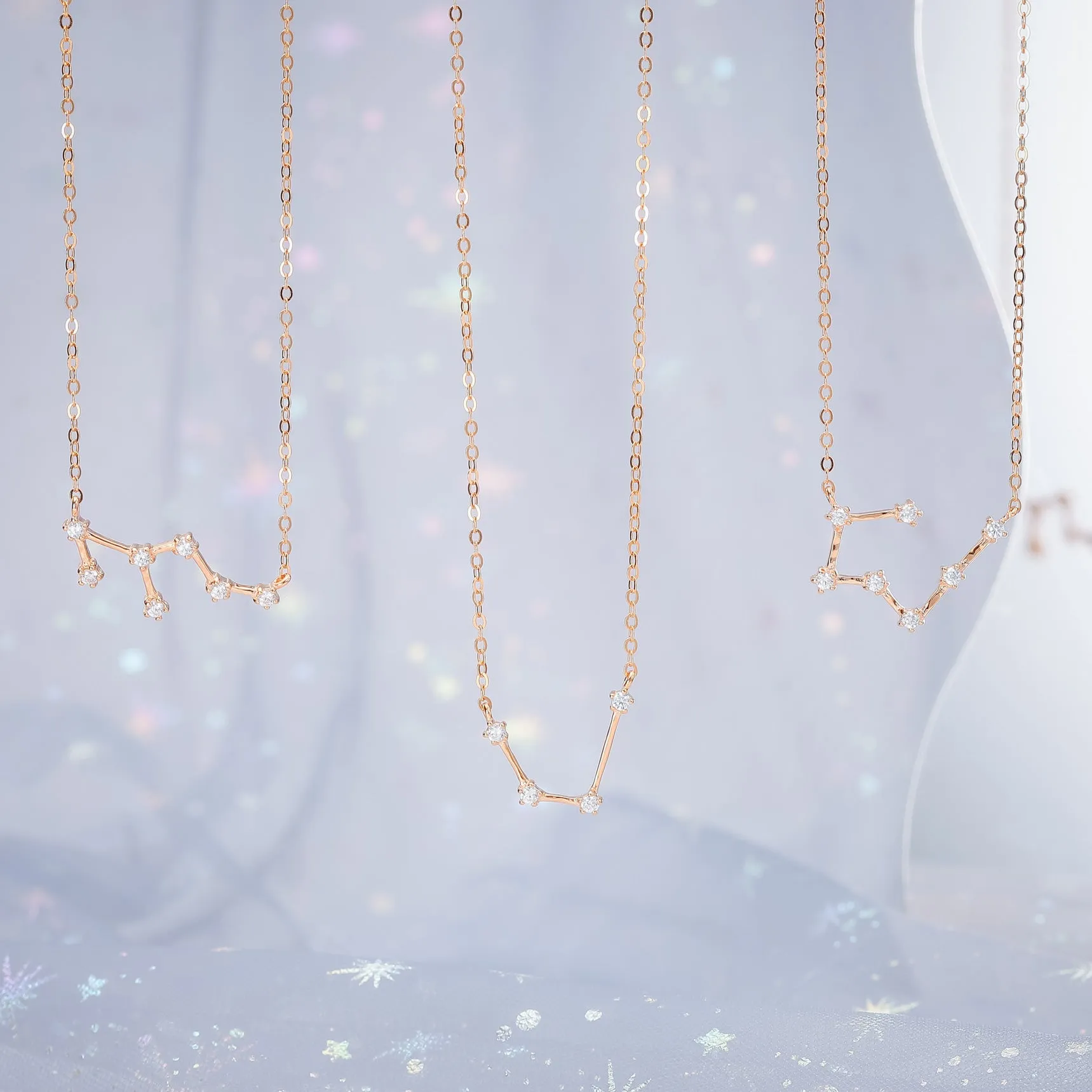 Rose Gold Constellation Necklace sold by Selenichast product image thumbnail 2