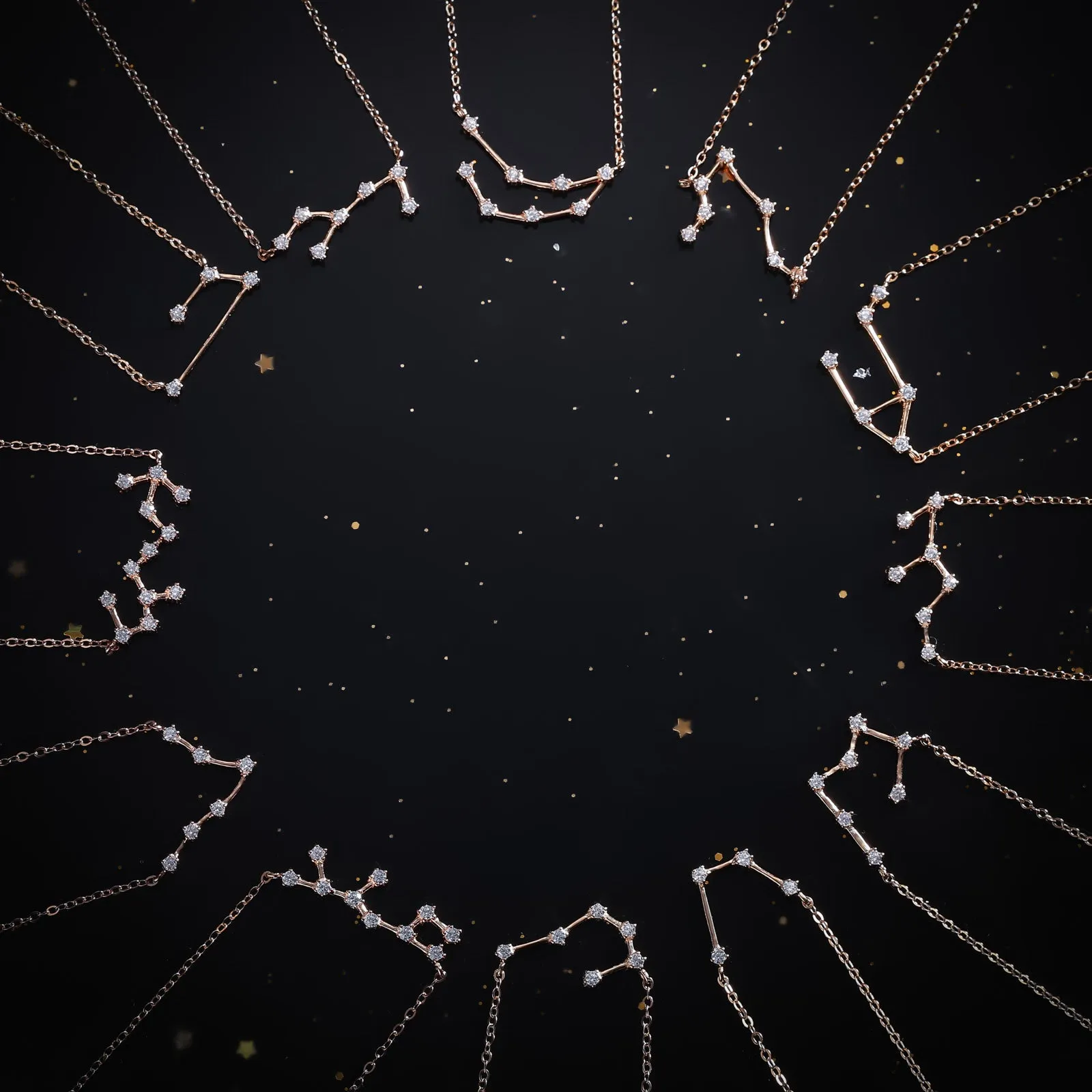 Rose Gold Constellation Necklace sold by Selenichast product image thumbnail 4