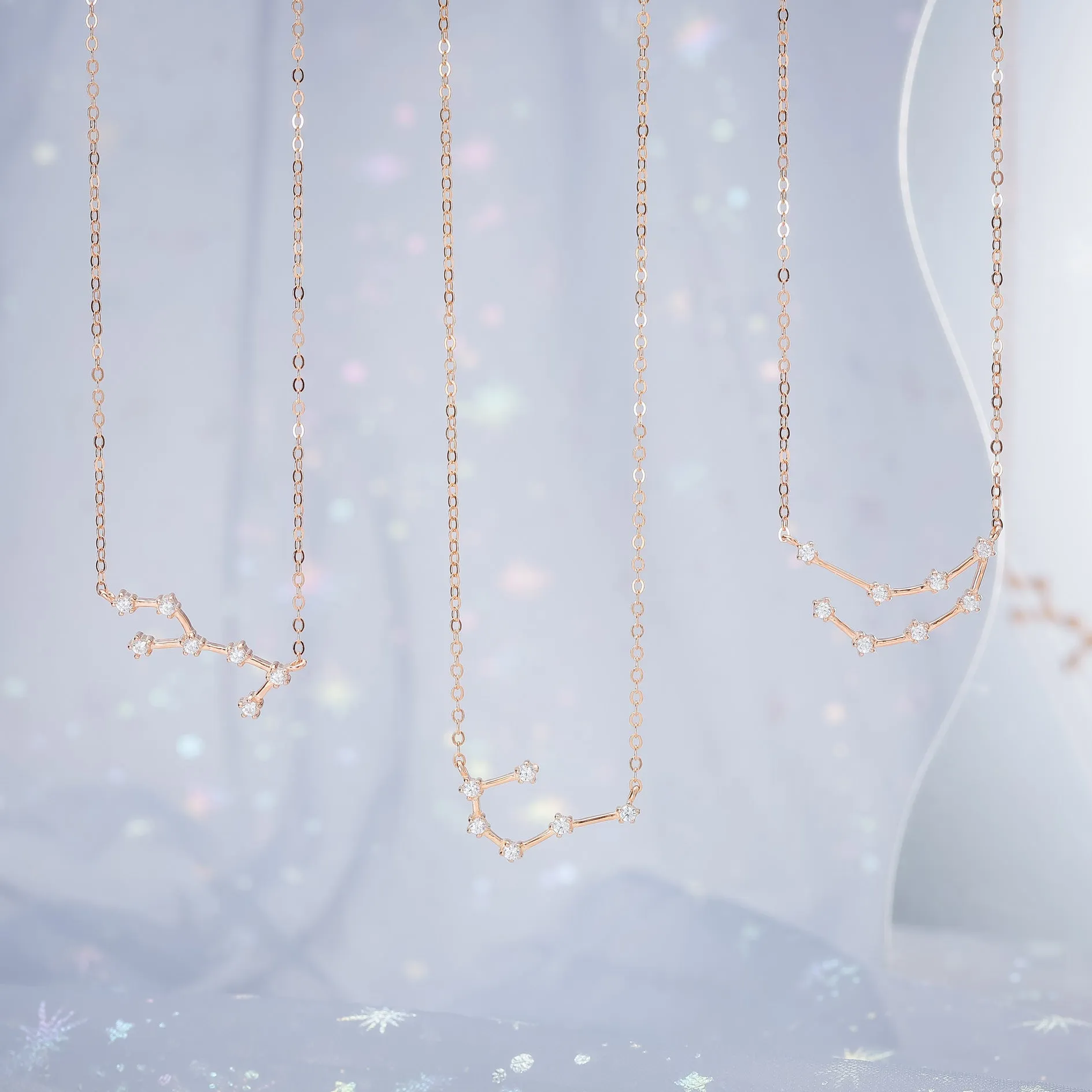 Rose Gold Constellation Necklace sold by Selenichast product image thumbnail 5