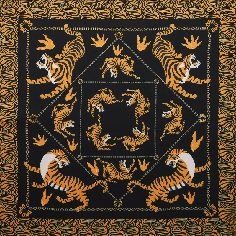 Tiger Square Scarf sold by Selenichast