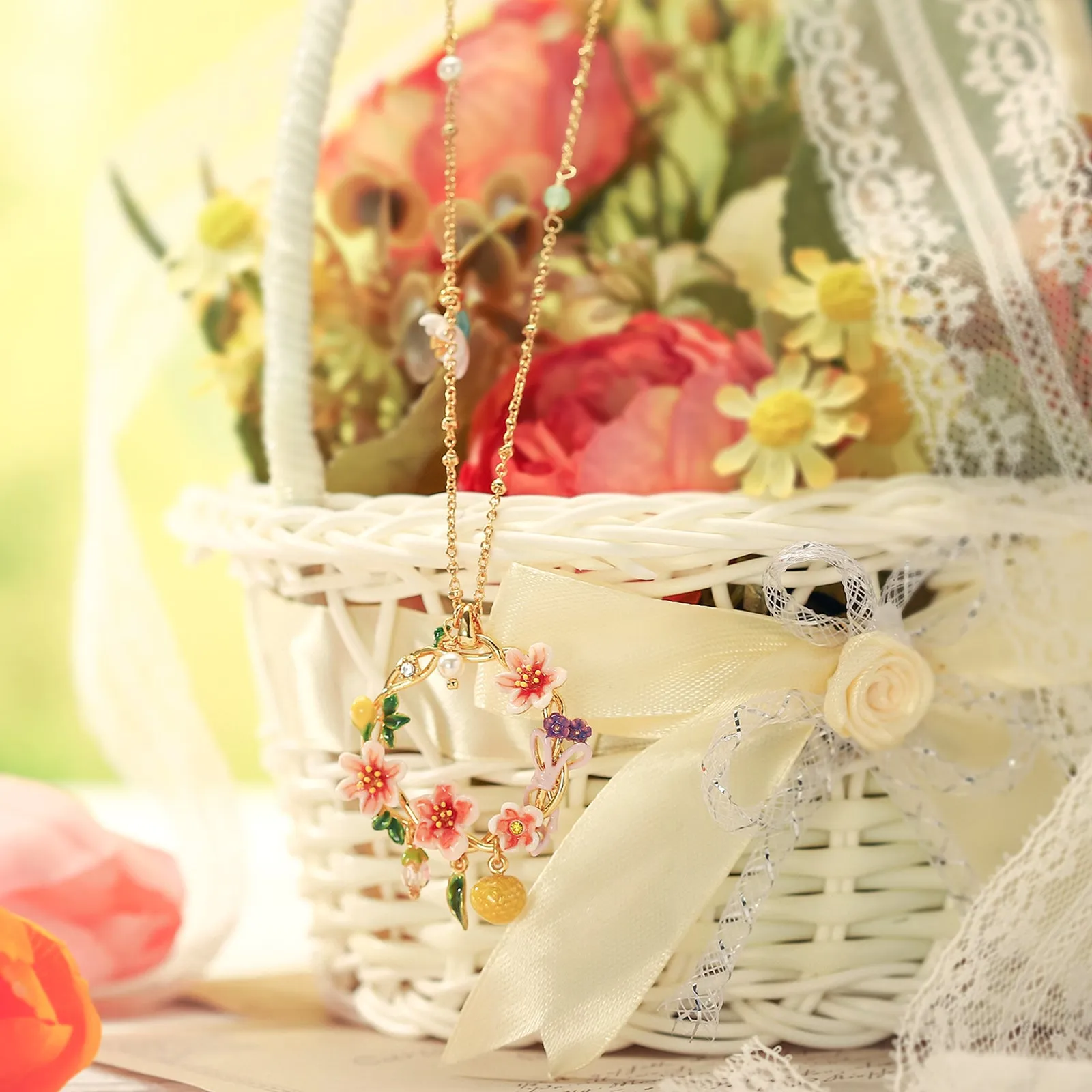 Orange Garland Necklace sold by Selenichast product image thumbnail 2