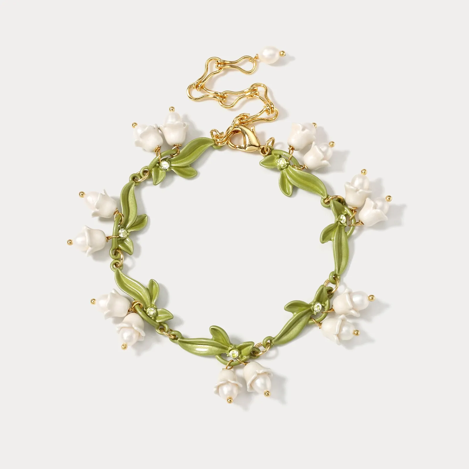 Lily Of The Valley Diamond Bracelet sold by Selenichast