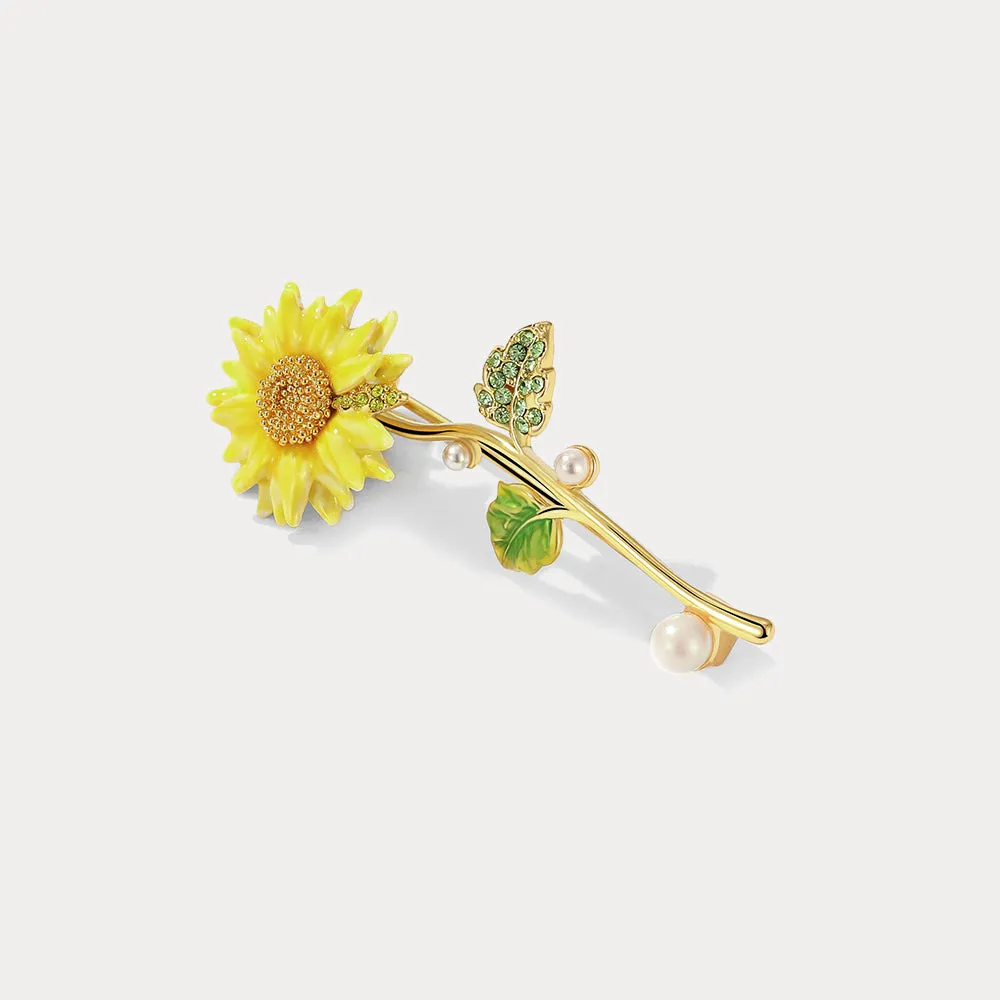Sunflower Brooch sold by Selenichast