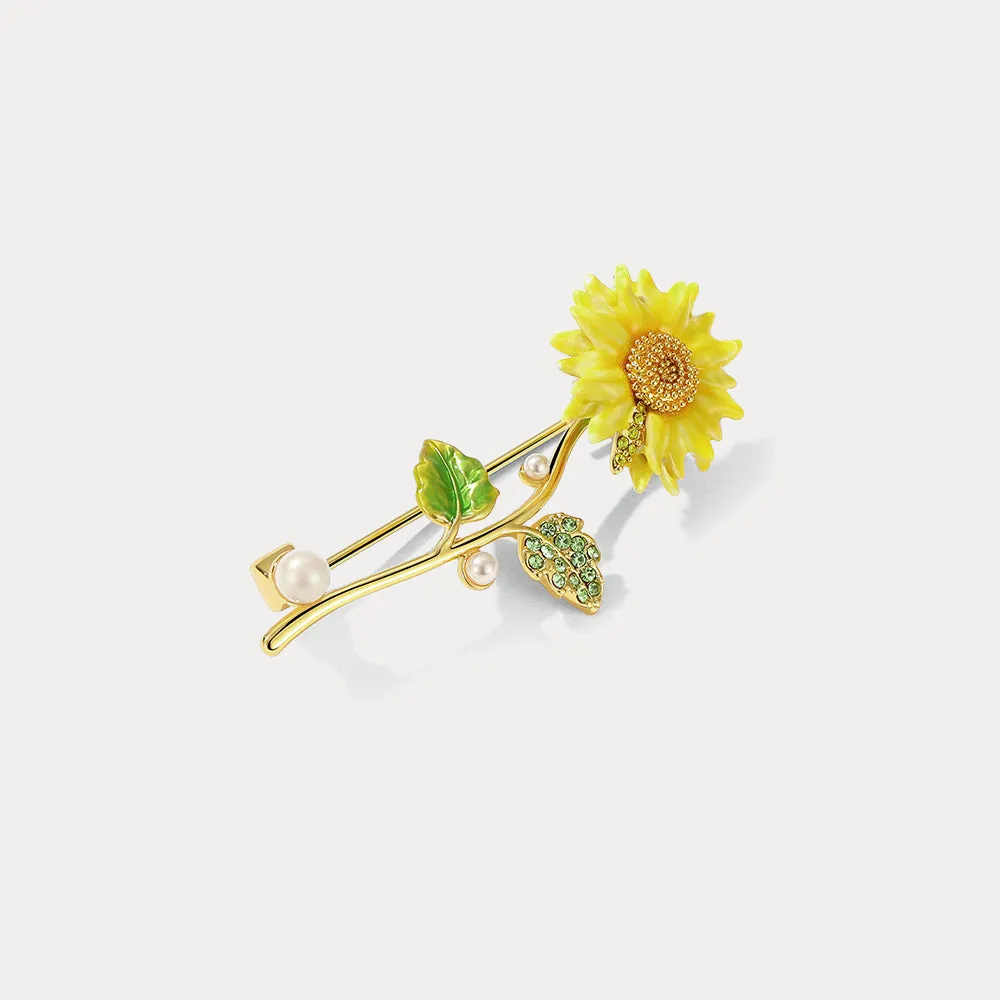 Sunflower Brooch sold by Selenichast product image thumbnail 5