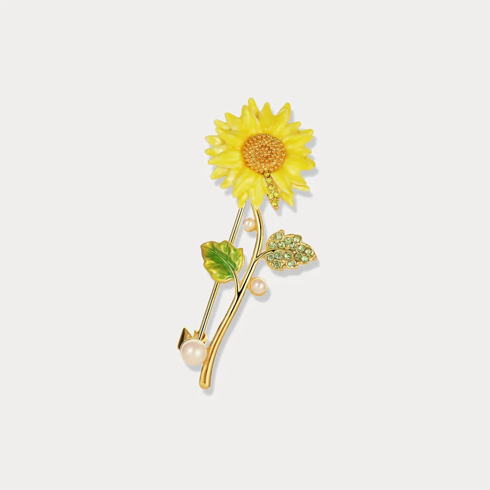 Sunflower Brooch sold by Selenichast product image thumbnail 3