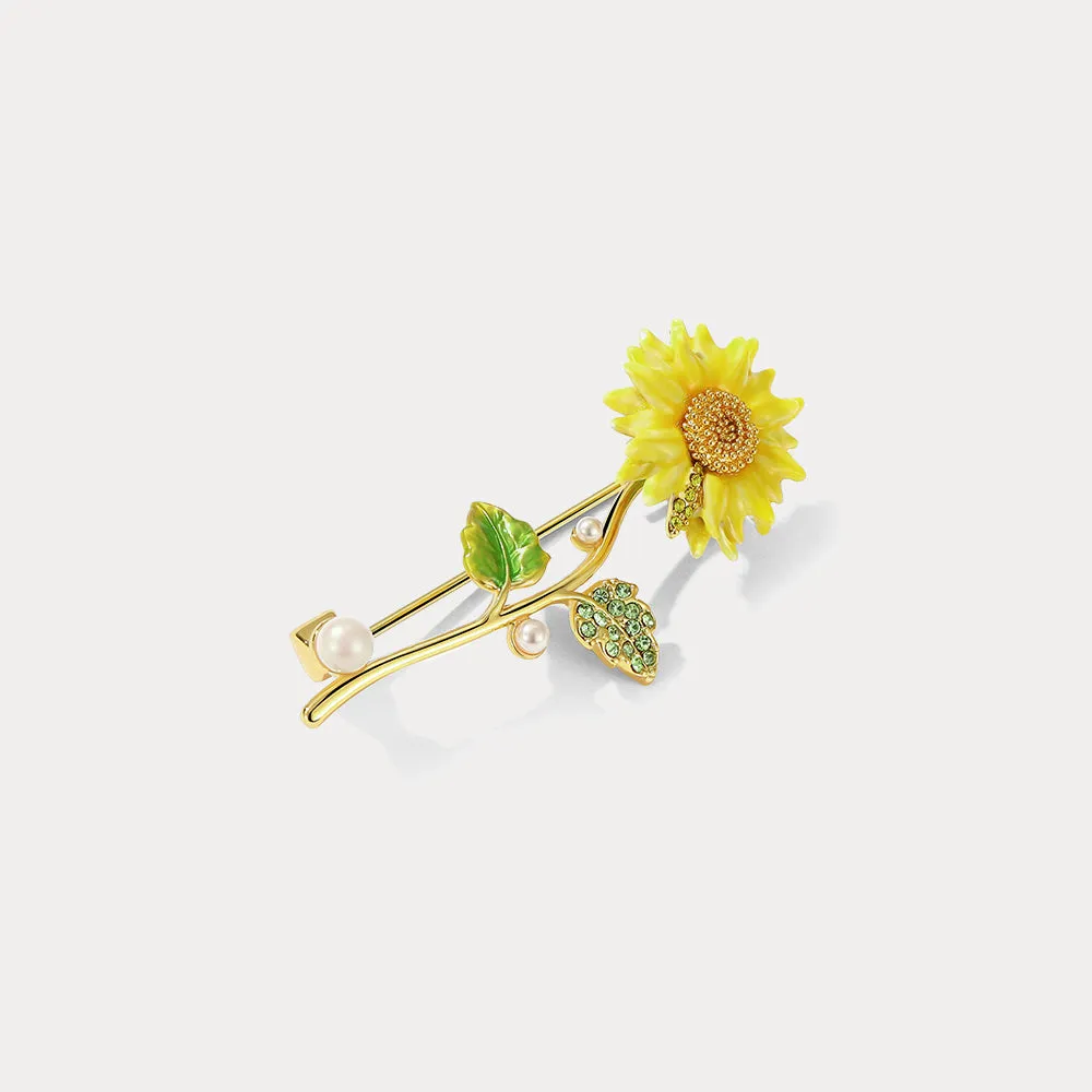 Sunflower Brooch sold by Selenichast product image thumbnail 2
