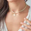 Shell Pearl Bead Necklace sold by Selenichast