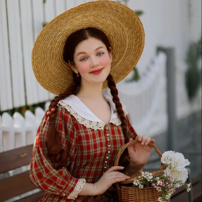 Cranberry Flower Earrings sold by Selenichast product image thumbnail 4