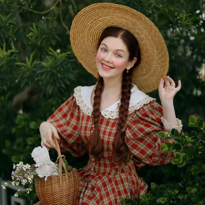 Cranberry Flower Earrings sold by Selenichast product image thumbnail 5