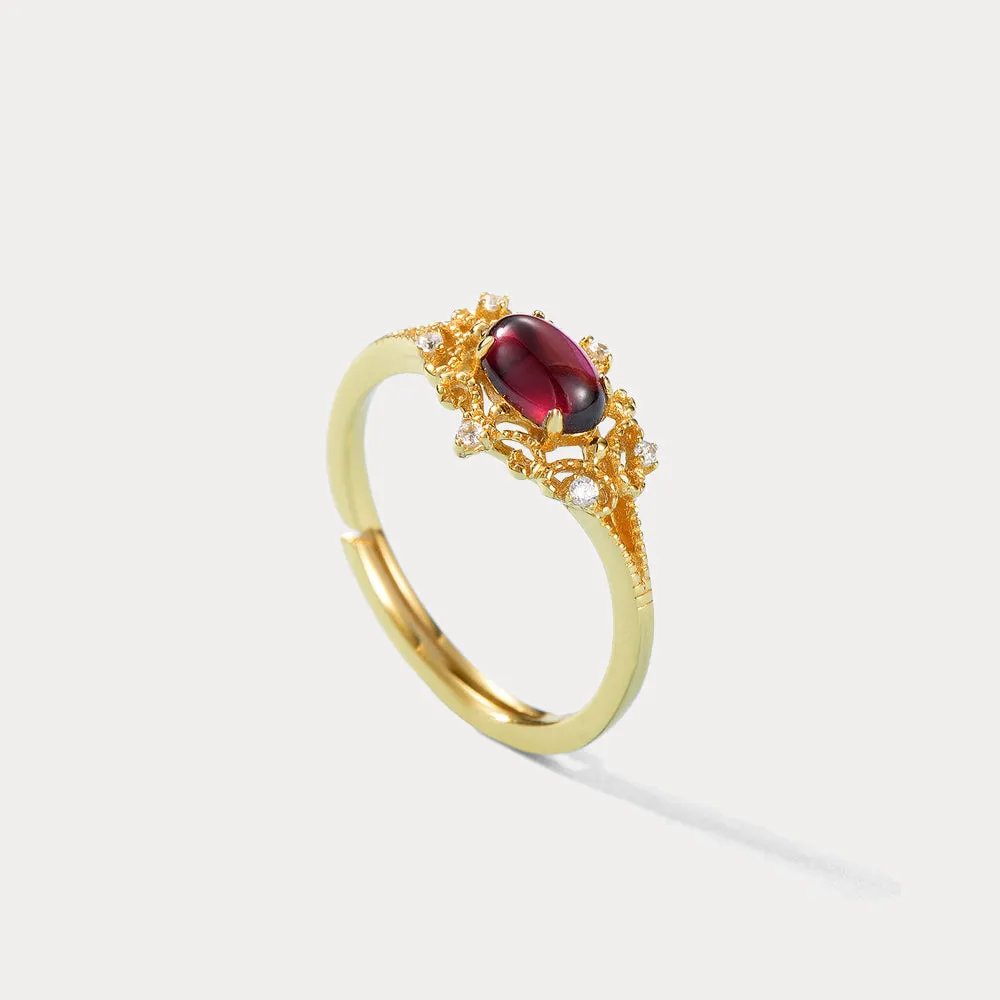 Garnet Vintage Ring sold by Selenichast product image thumbnail 4