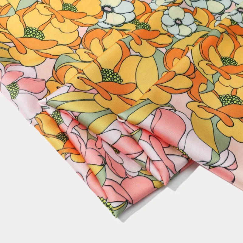 Cosmos Flower Square Scarf sold by Selenichast