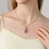 Lavender Butterfly Necklace sold by Selenichast