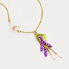 Lavender Butterfly Necklace sold by Selenichast