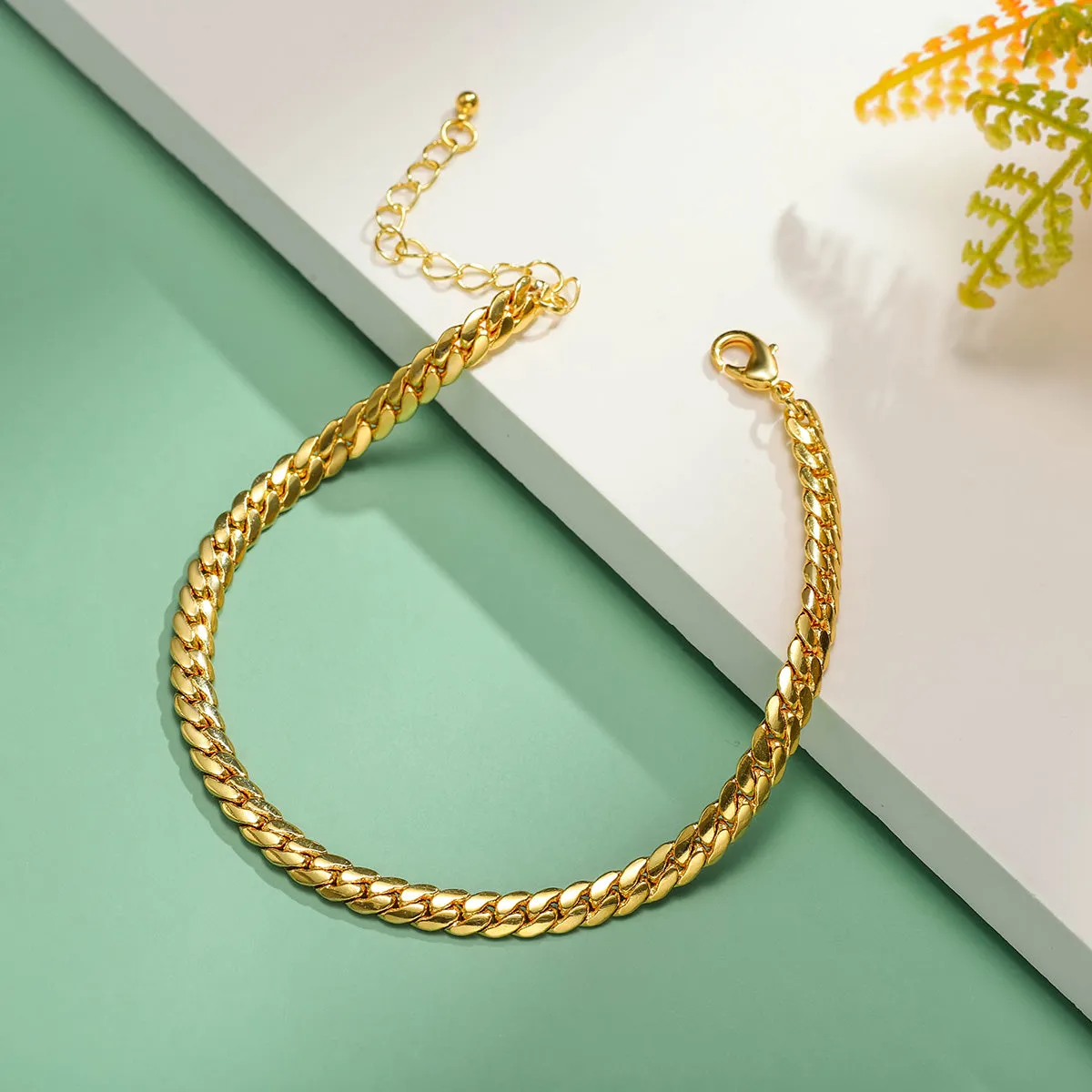 Cuban Link Chain Anklet sold by Selenichast product image thumbnail 4