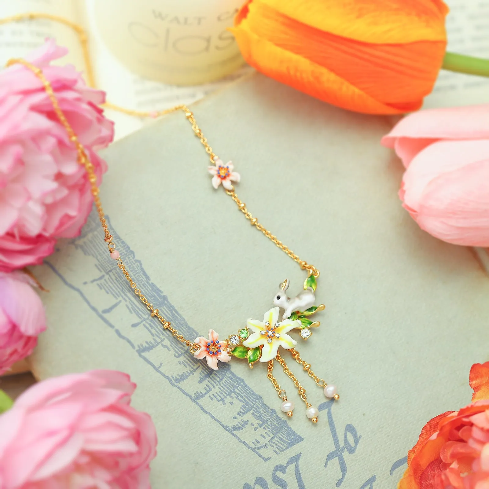 Fluffy Bunny Tassel Necklace sold by Selenichast product image thumbnail 2