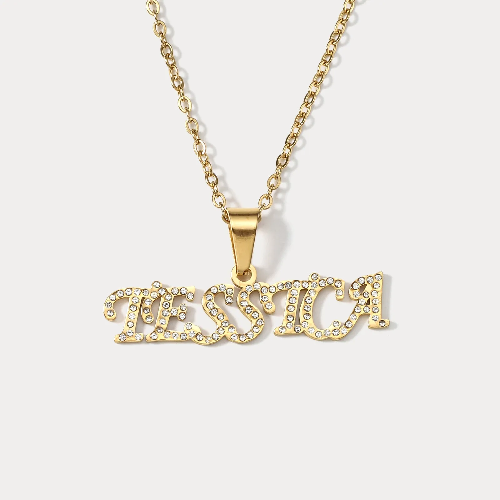 Diamond Custom Name Necklace sold by Selenichast