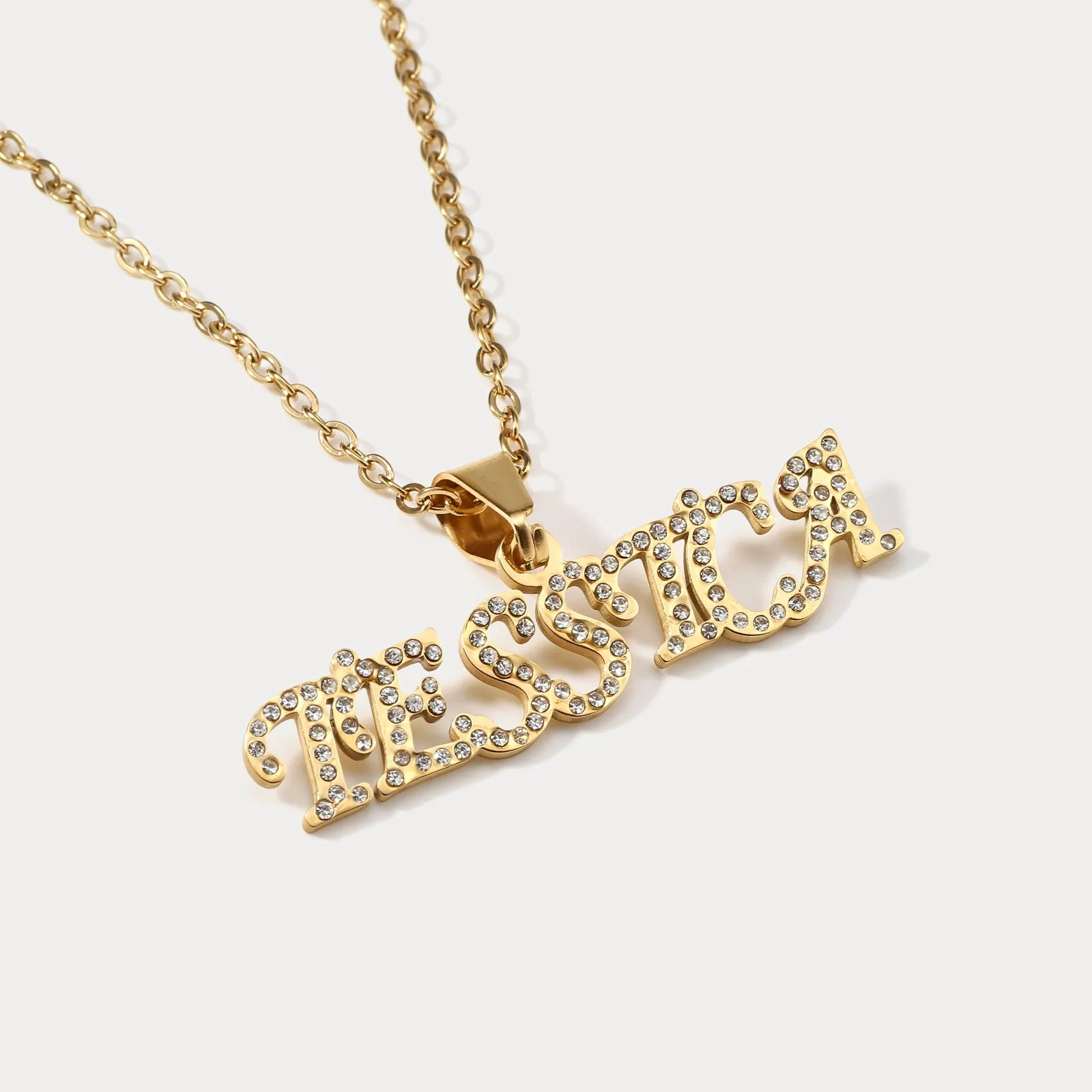 Diamond Custom Name Necklace sold by Selenichast product image thumbnail 3