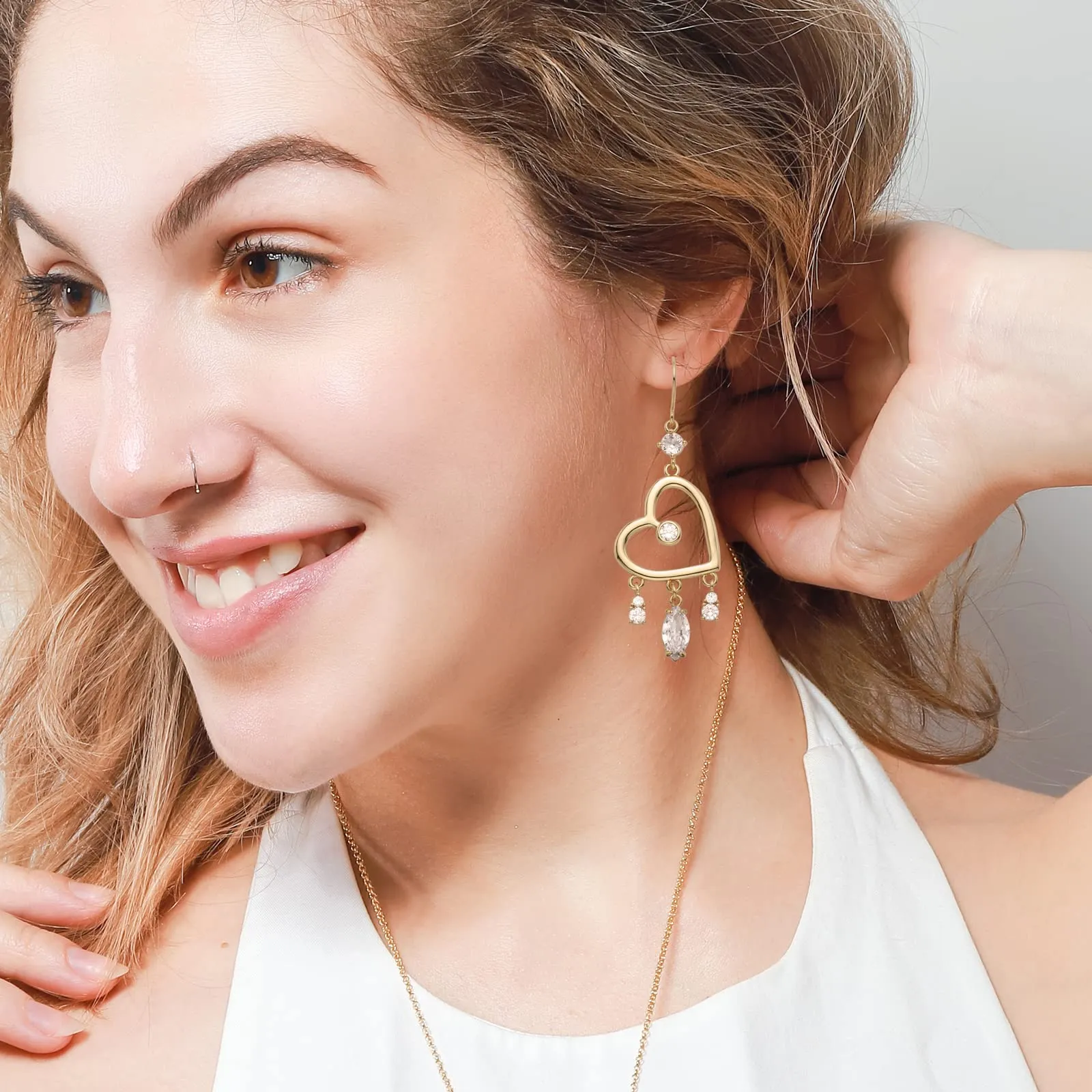 Shining Heart Earrings sold by Selenichast product image thumbnail 4