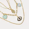 Evil Eye Layered necklace sold by Selenichast
