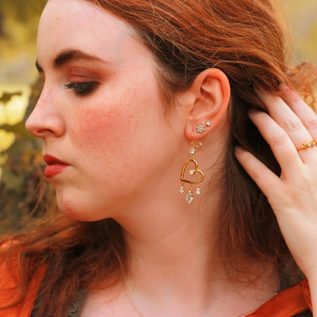 Shining Heart Earrings sold by Selenichast product image thumbnail 2