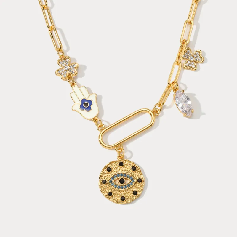 Demon Eye Guardian Necklace sold by Selenichast
