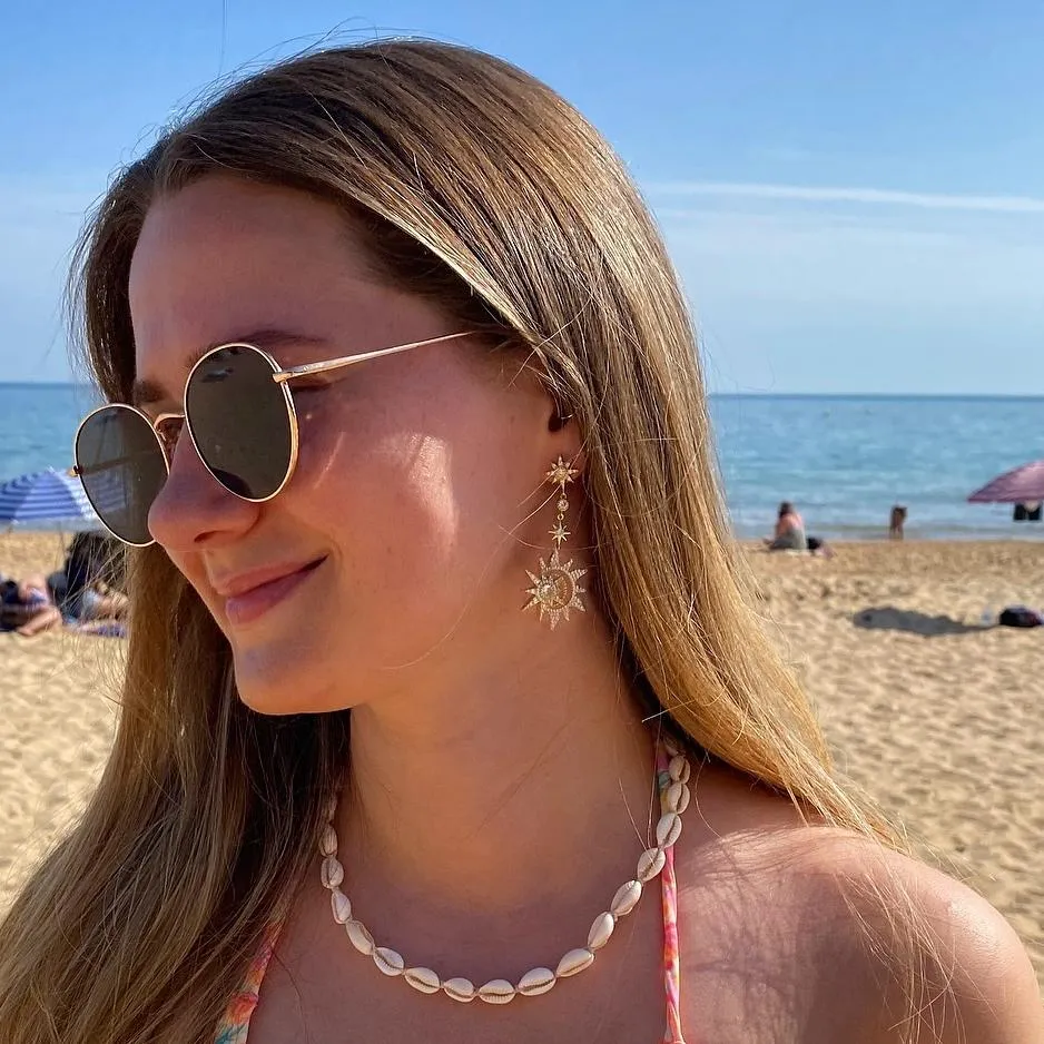 Moon and Star Earrings sold by Selenichast product image thumbnail 3