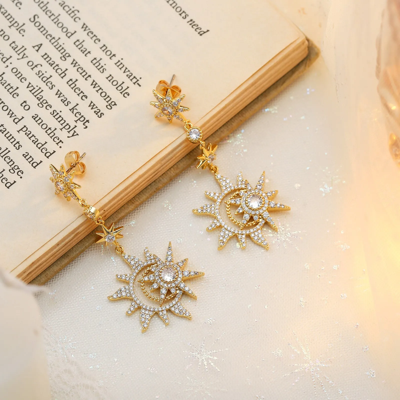 Moon and Star Earrings sold by Selenichast product image thumbnail 5