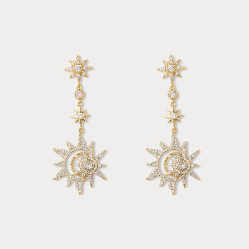Moon and Star Earrings sold by Selenichast