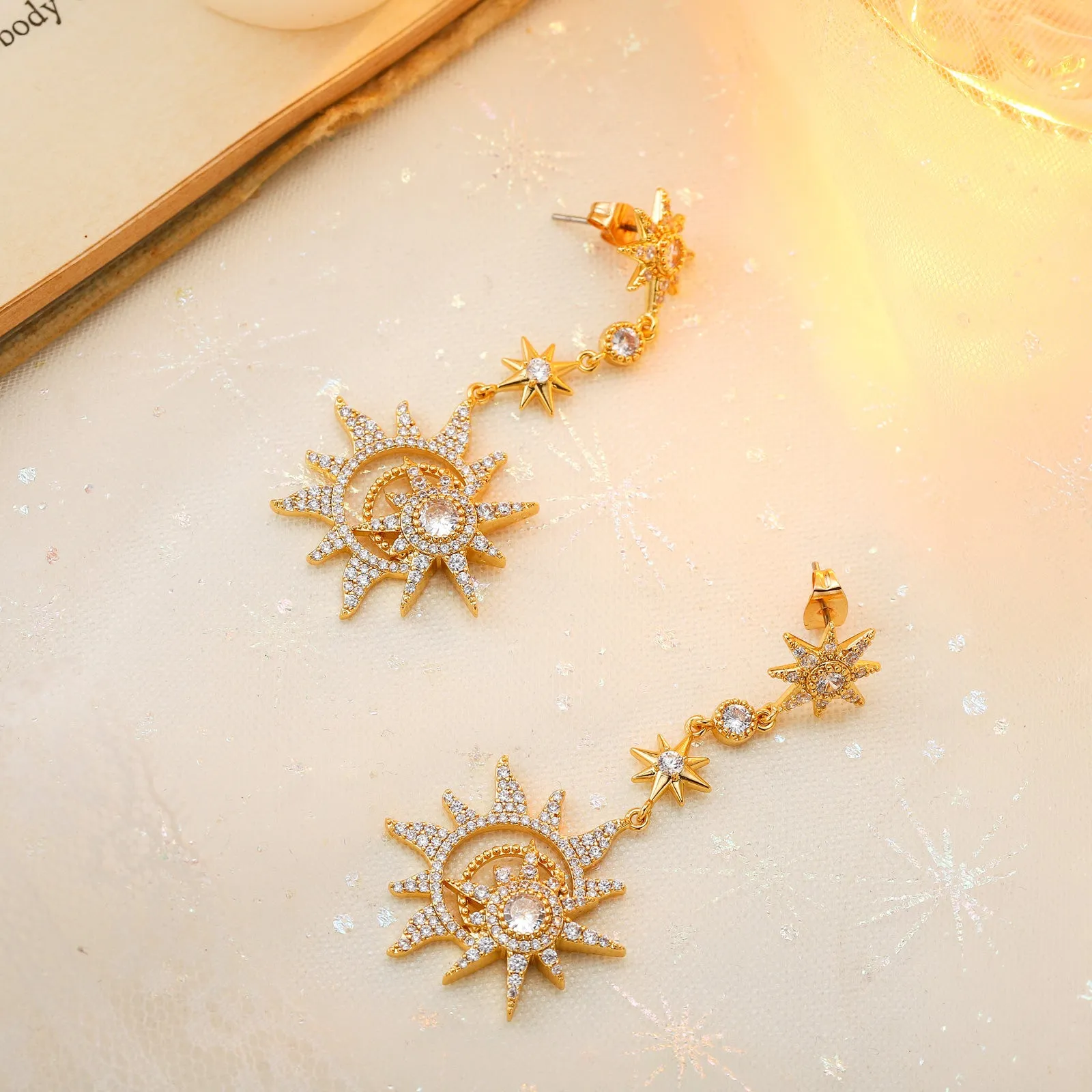 Moon and Star Earrings sold by Selenichast product image thumbnail 2