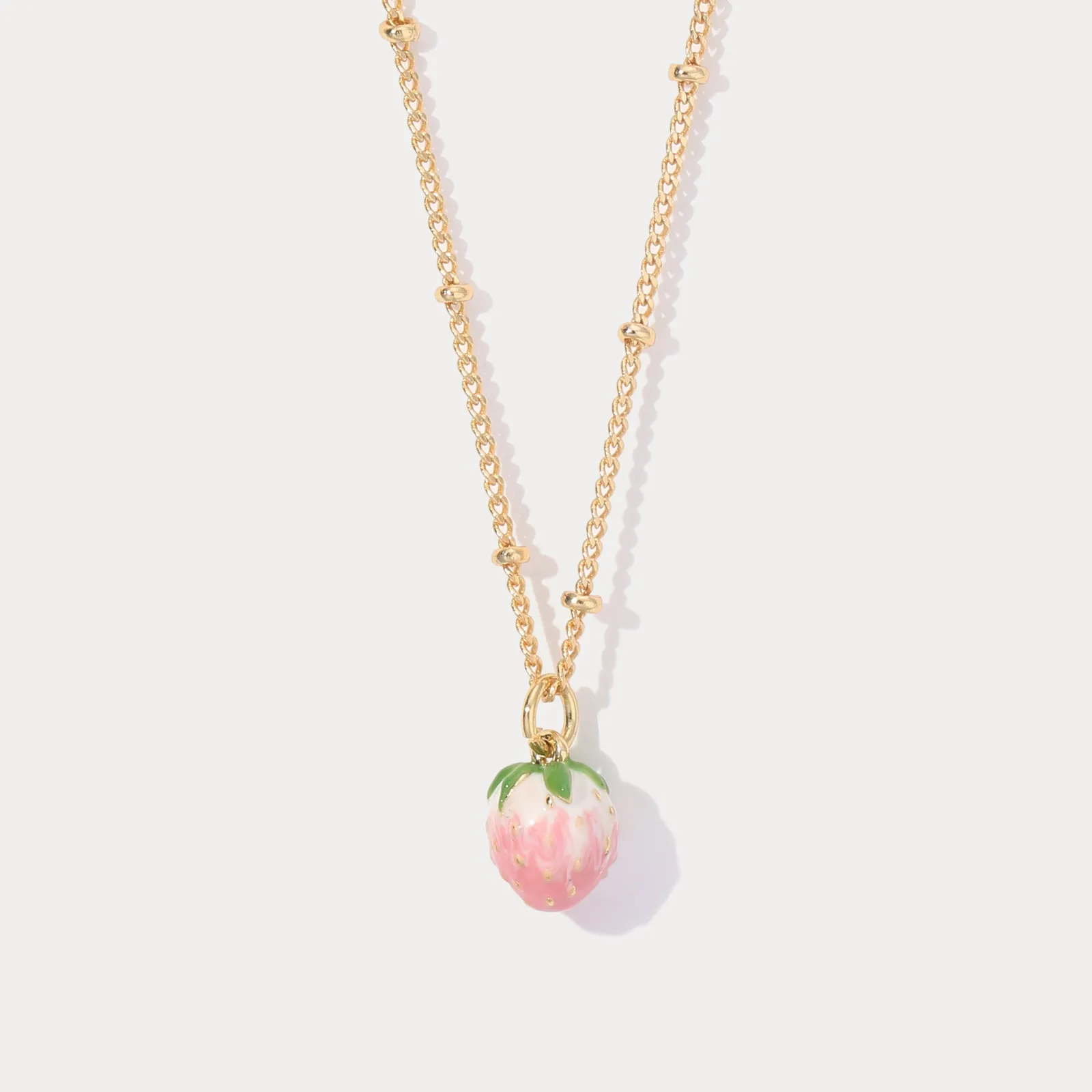 Strawberry Necklace sold by Selenichast
