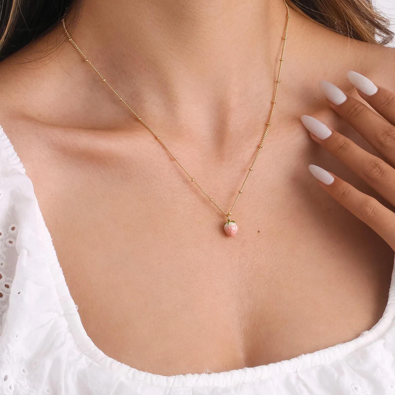 Strawberry Necklace sold by Selenichast product image thumbnail 4
