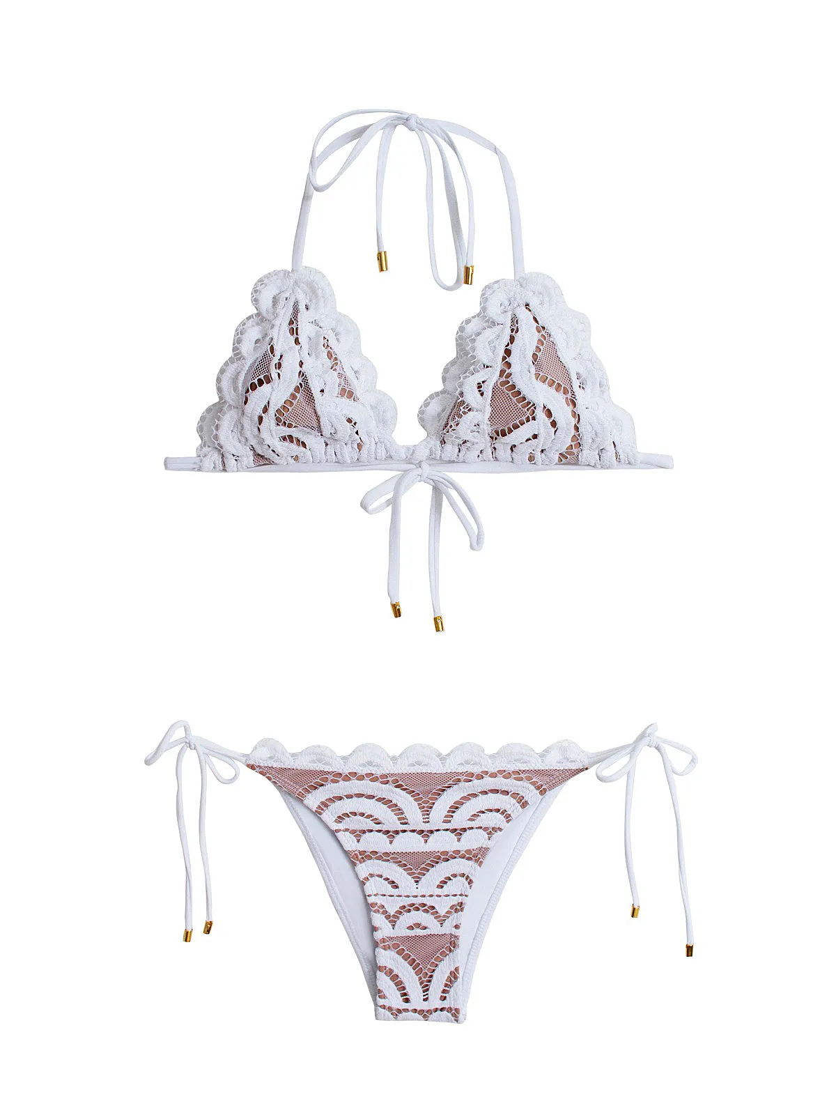 Lace Tri-Lace Tie Bikini sold by SWORLD Inc product image thumbnail 4