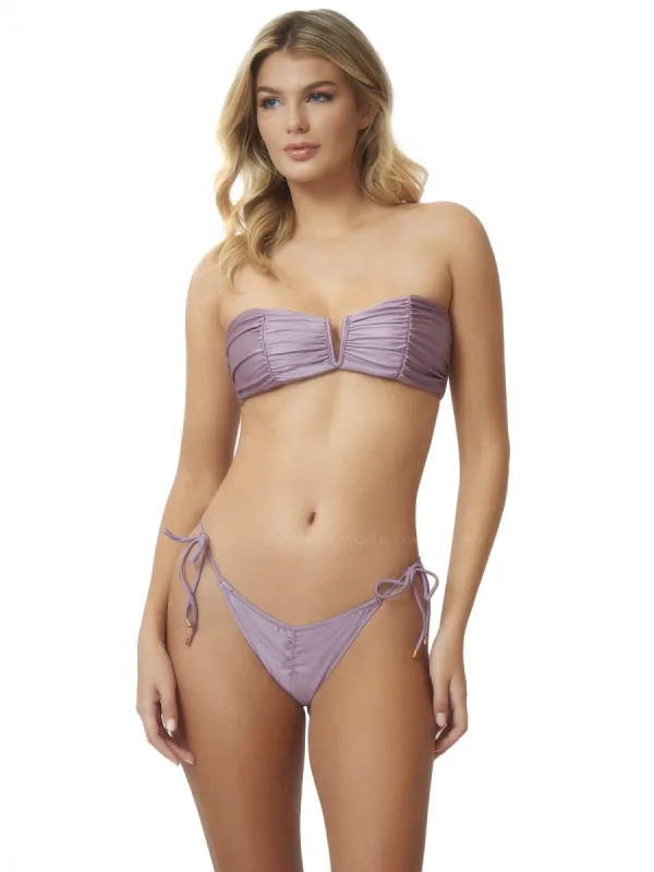 Ruched Bandeau-Ruched Tie Bikini sold by SWORLD Inc