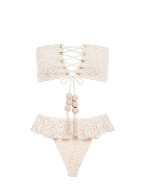 Corset-Tamarindo Ruffle Bikini sold by SWORLD Inc