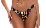 Ruffle Deep V Wrap Triangle-High Leg Bikini sold by SWORLD Inc