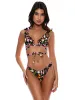Ruffle Deep V Wrap Triangle-High Leg Bikini sold by SWORLD Inc