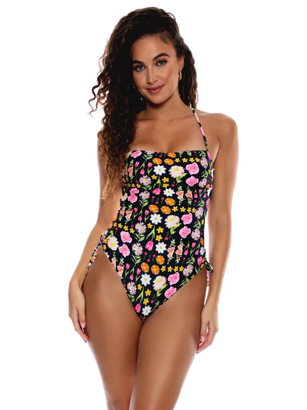 Square Neck Drawstring Side One Piece sold by SWORLD Inc