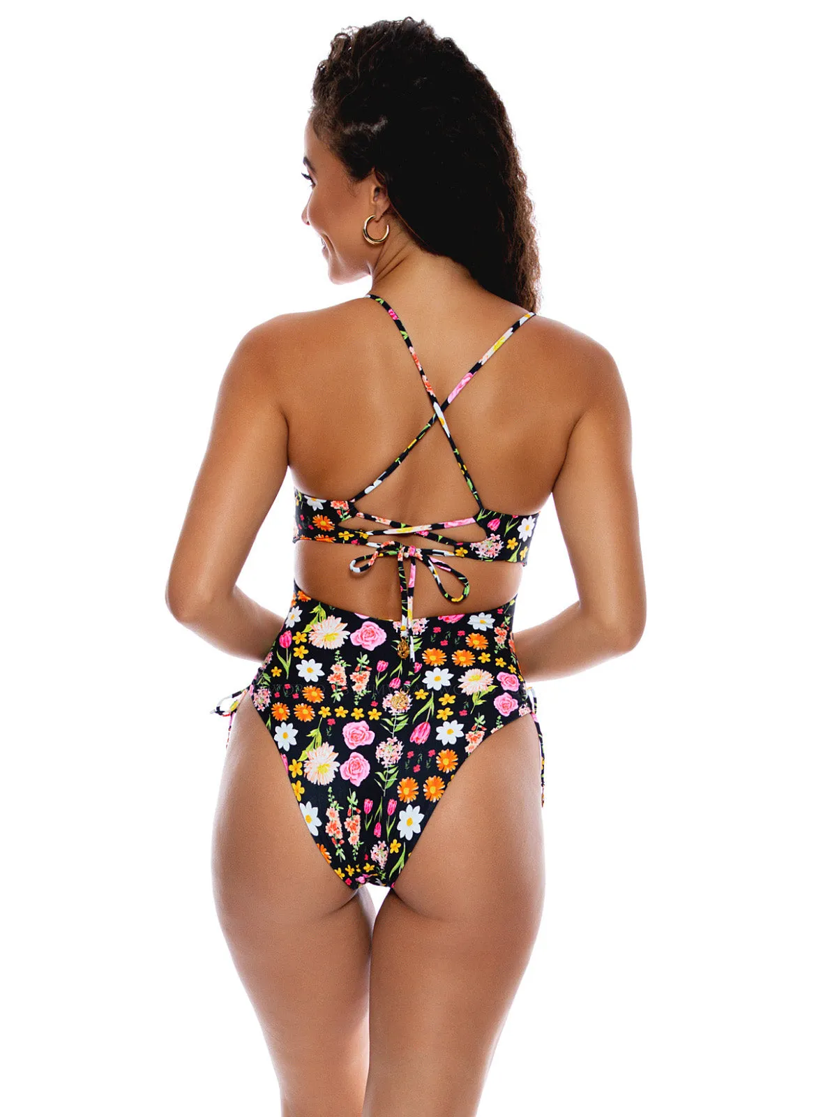 Square Neck Drawstring Side One Piece sold by SWORLD Inc product image thumbnail 2