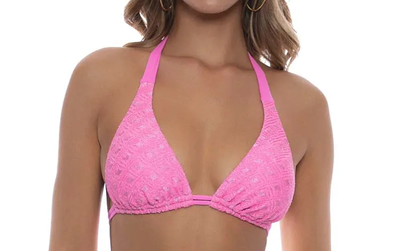 Triangle Halter-Seamless Ruched Back Bikini sold by SWORLD Inc product image thumbnail 4