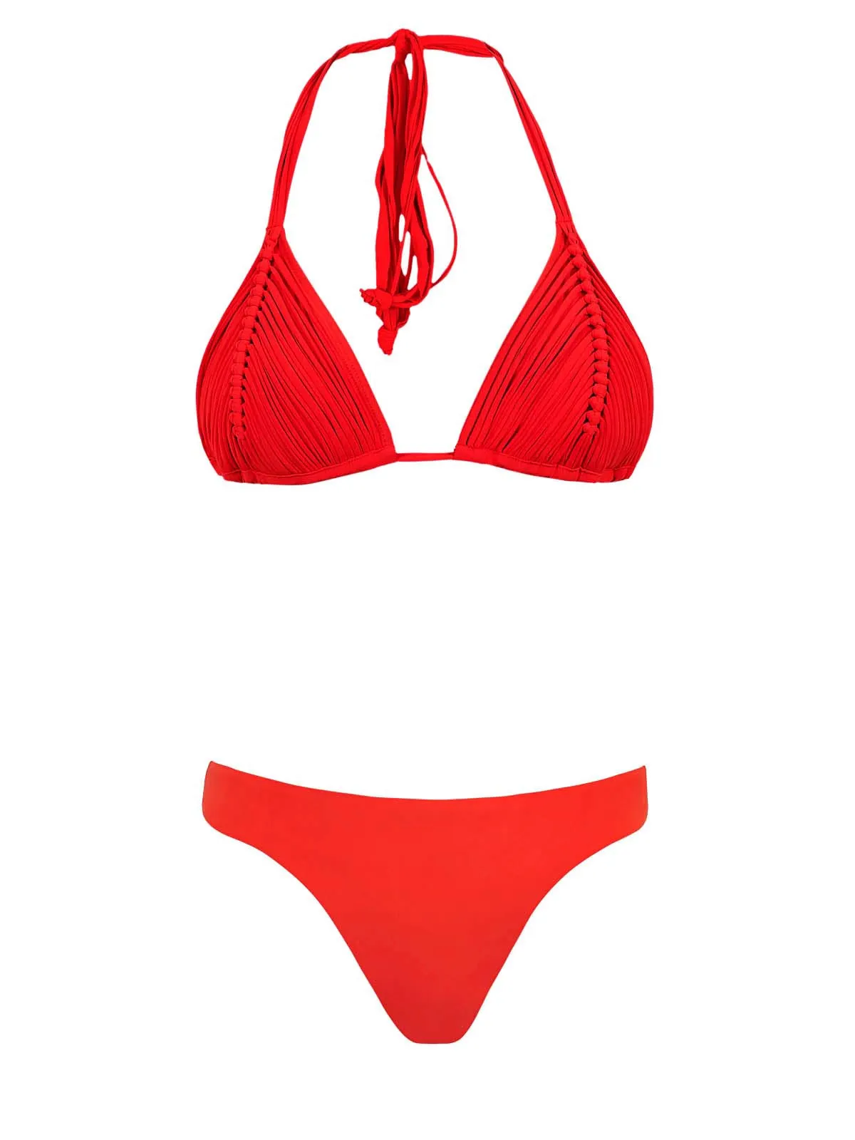 Isla Tri-Basic Ruched Bikini sold by SWORLD Inc