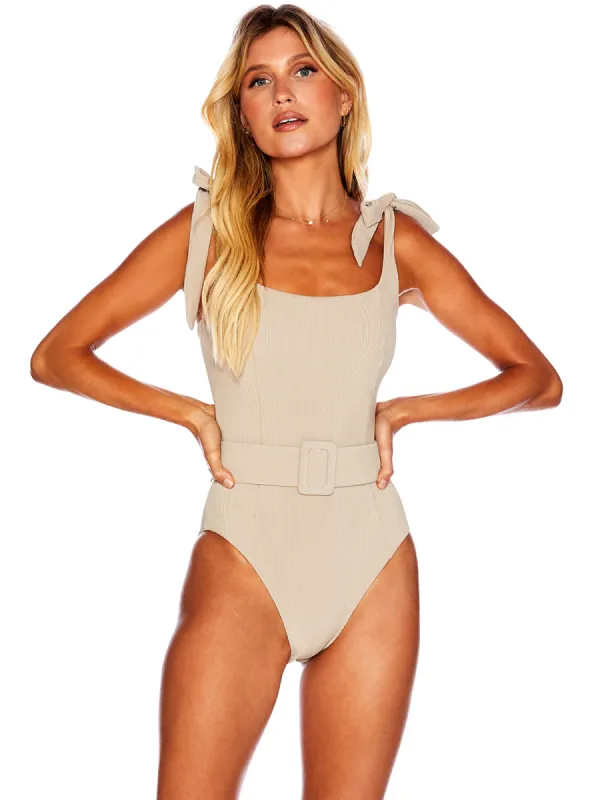 Sydney Belted One Piece made by Beach Riot
