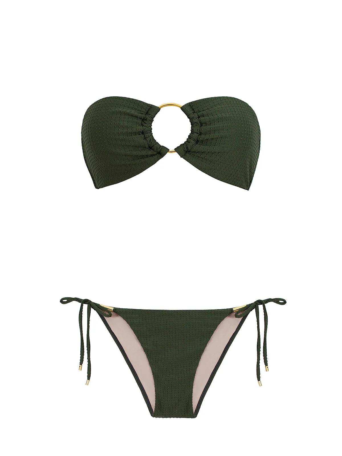 Ring Bandeau-Detail Tie Bikini sold by SWORLD Inc product image thumbnail 5